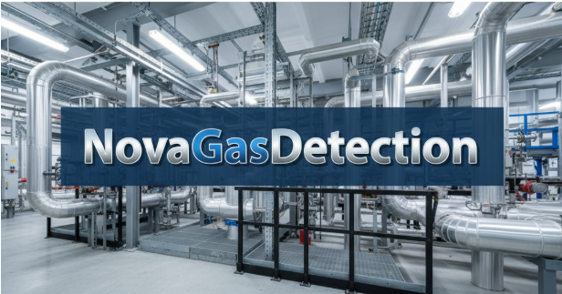 Industrial worker using gas detection equipment